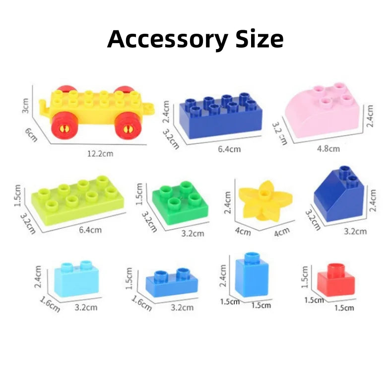 Free Build 80 Piece Plastic Building Blocks