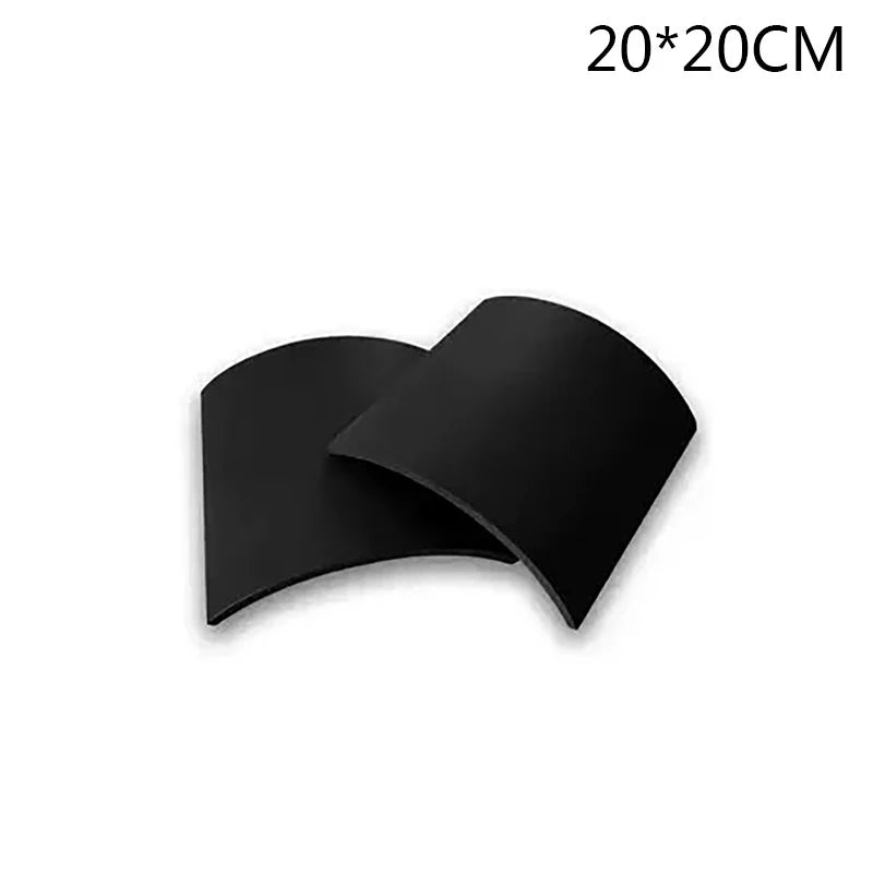 Black paper roll with dimensions 20*20CM on a white background