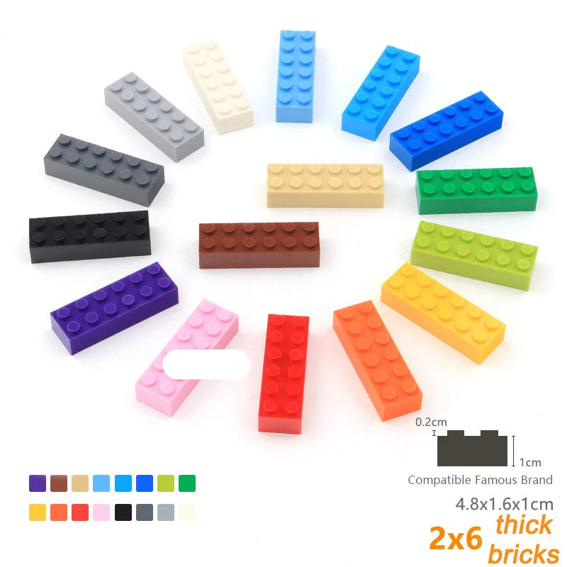 Bulk Brick Sets 200 Count 2x6